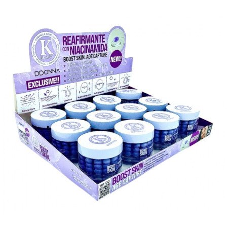 CREMA FACIAL REAFIRMANTE CON NIACINAMIDA BOOST SKIN(1.55€ UNIDAD) PACK 12 D'ONNA