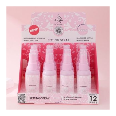 MAKE UP SETTING SPRAY ARAB (€1.20 UNIT) PACK 12 D'DONNA
