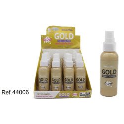 SPRAY ILLUMINANT GOLD GLOW (0,89€ UNITÉ) PACK 16 LETICIA WELL
