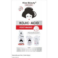 MASQUE POUR LES PIEDS À L'ACIDE KOJIQUE (SET 1,20 €) PACK 12 KISS BEAUTY