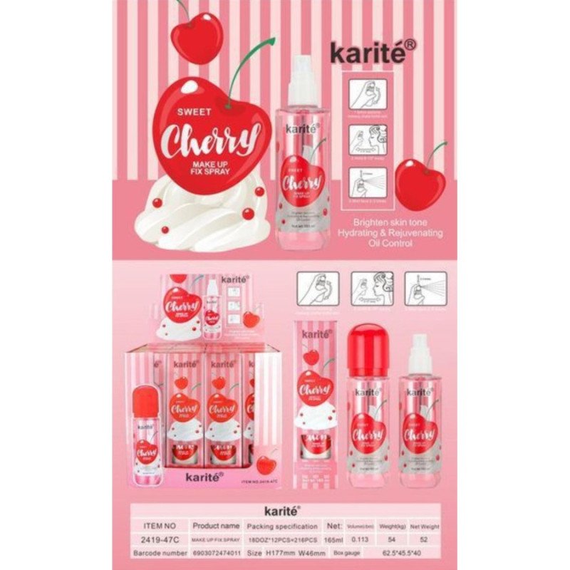 SWEET CHERRY MAKEUP FIXER 165ML. SHEA