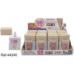 MAQUILLAGE BB CRÈME SPF15 24H. 30ML.(1,05€ UNITÉ) PACK 16 BIEN LETICIA