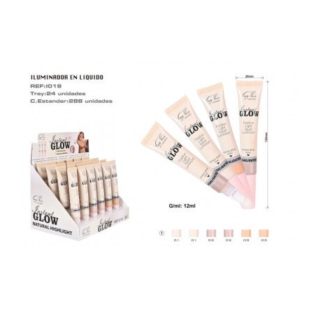 INSTANT GLOW LIQUID ILLUMINATOR (€1.25 UNIT) PACK 24 EASY PARIS