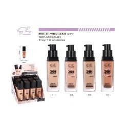24H FLUID MAKEUP. 30ML. spf15(1.62€ UNIT) PACK 12 EASY PARIS