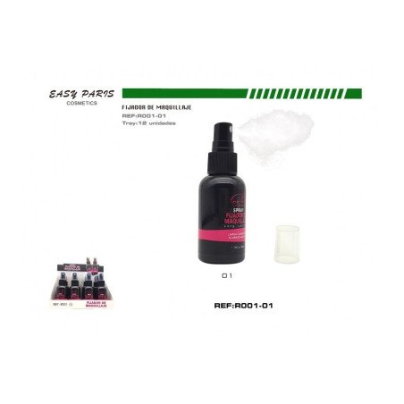 MATTE FINISH MAKEUP FIXING SPRAY 50ML. (1.35€ UNIT) PACK 12 EASY PARIS