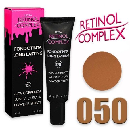 12H FLUID MAKEUP. HIGH COVERAGE 30ML. RETINOL COMPLEX