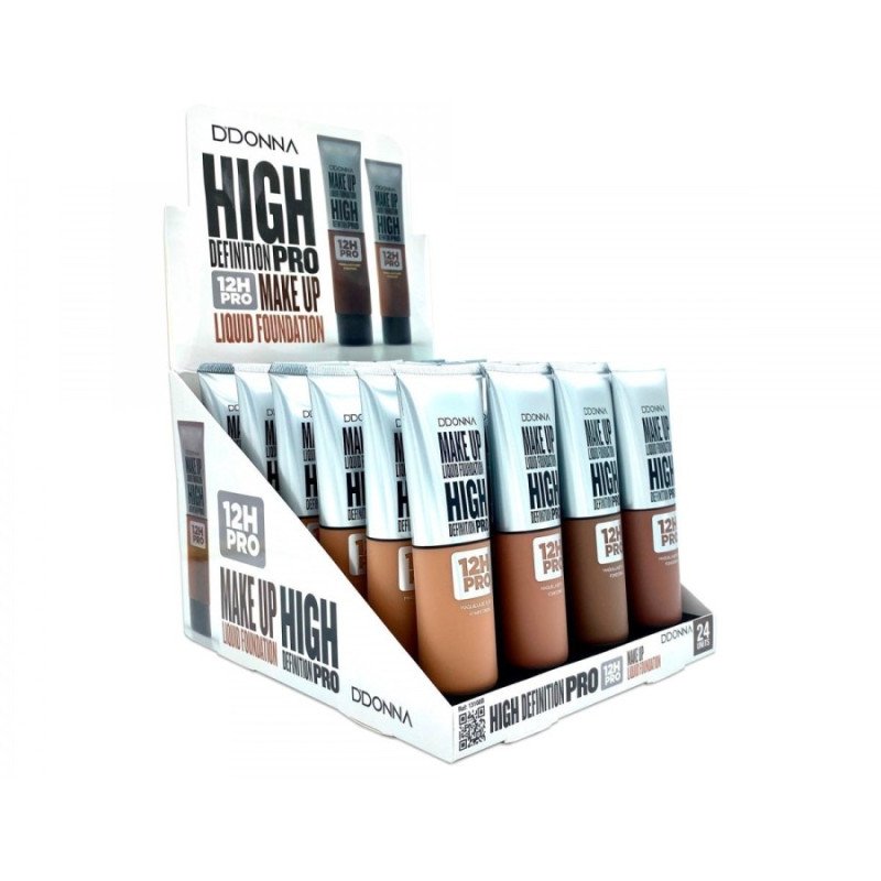 HIGH DEFINITION PRO FLUID MAKEUP 12H.(€0.79 UNIT) PACK 24 D'DONNA