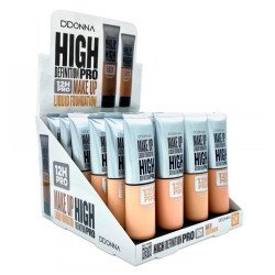 HIGH DEFINITION PRO FLUID MAKEUP 12H.(€0.79 UNIT) PACK 24 D'DONNA