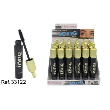 MASCARA DE PESTAÑAS EXTRA LONG LASH (0.75€ UNIDAD) PACK 24 LETICIA WELL