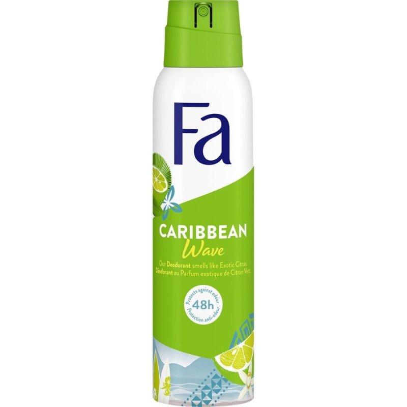 CARIBBEAN 48H DEODORANT. 150ML.(1.73€ UNIT) PACK 6 FA