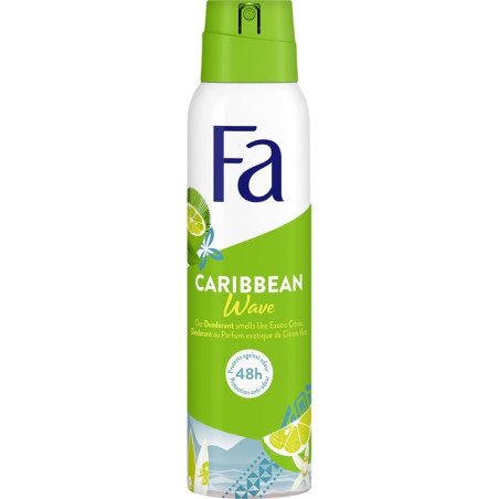 DESODORANTE CARIBBEAN 48H. 150ML.(1.73€ UNIDAD) PACK 6 FA
