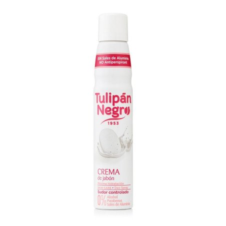 DESODORANTE SPRAY CREMA DE JABON 200ML.(1.79€ UNIDAD)PACK 6 TULIPAN NEGRO