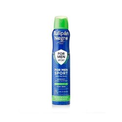 DÉODORANT SPORT POUR HOMME 200ML.(1,79€ UNITÉ)PACK 6 TULIPE NOIRE