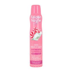 DESODORIZANTE SPRAY MORANGO E CREME 200ML.(€1,79 UNIDADE)PACK 6 TULIPA PRETA