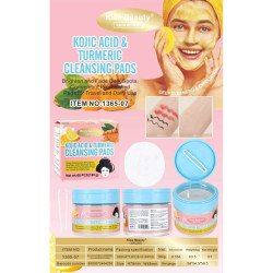DISQUES DE NETTOYAGE À L'ACIDE KOJIQUE ET AU CURCUMA 60PCS. BAISER BEAUTÉ