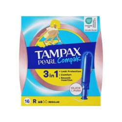 TAMPAX PEARL COMPACK RÉGULIER 16U.