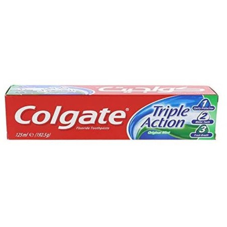 TRIPLE ACTION TOOTHPASTE 125ML.(€1.19 UNIT) PACK 12 COLGATE