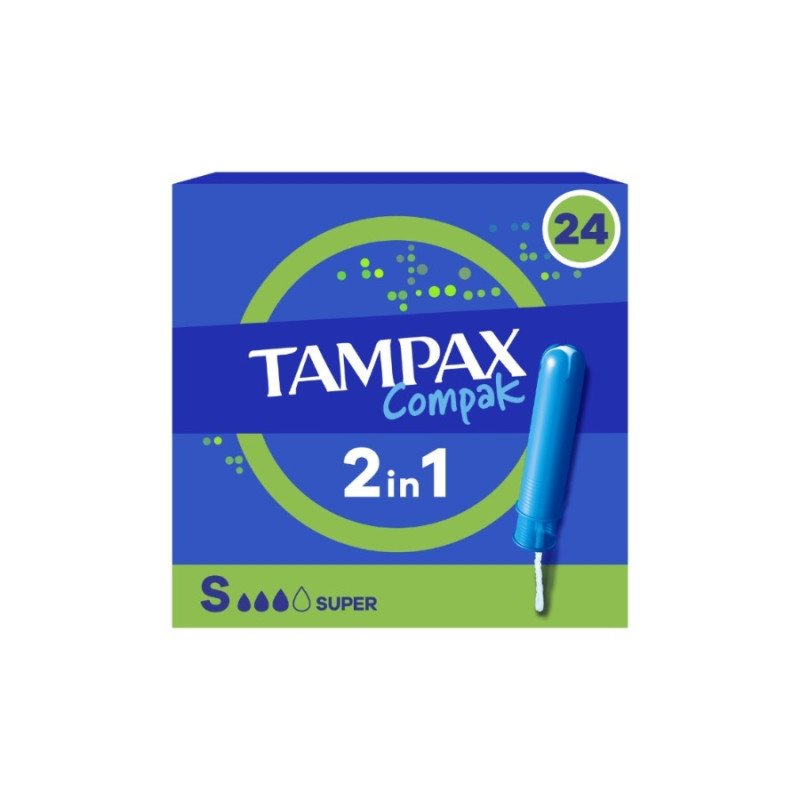 TAMPAX COMPAK SUPER 24 UNIDADES