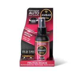 Ambientador AUTO SPRAY FRUTAS VERMELHAS 90ML. ÂMBAR