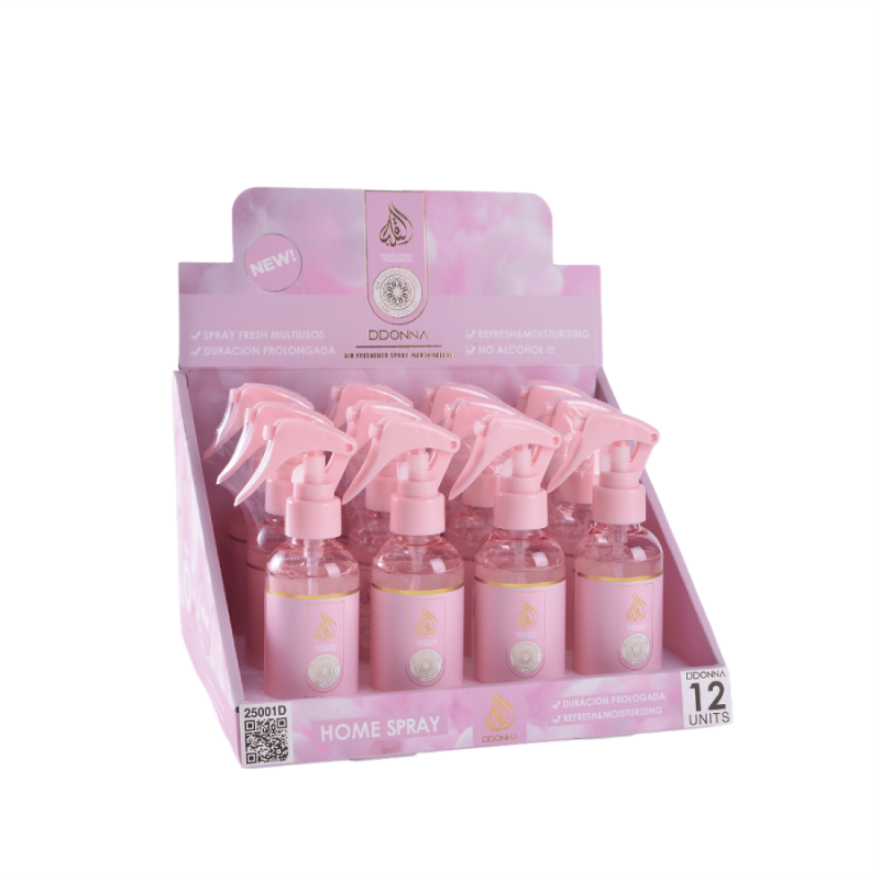 AMBIENTADOR SPRAY MARSHMALLOW 120ML.(1.15€ UNIDAD) PACK 12 D'DONNA