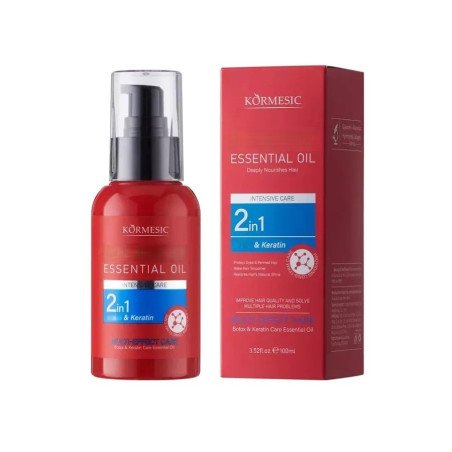 MULTIFUNCTIONAL ESSENTIAL OIL FOR HAIR CARE 2 IN 1 100ML. KORMESIC
