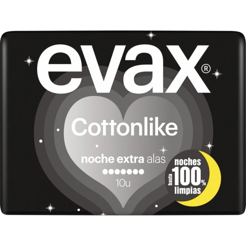 COTTONLIKE NIGHT HYGIENIC PRESS 10U. EVAX