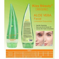 GEL NETTOYANT MOUSSANT POUR LE VISAGE À L'ALOE VERA 160ML. BAISER BEAUTÉ