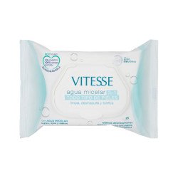 TOALLITAS DESMAQUILLANTES MICELAR 3 EN 1 VITESSE