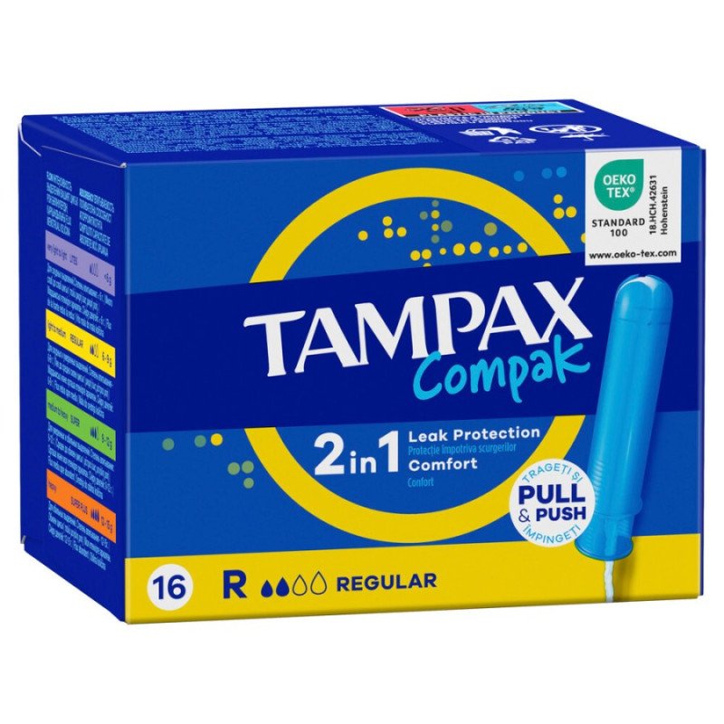 TAMPAX COMPACK REGULAR 16U.