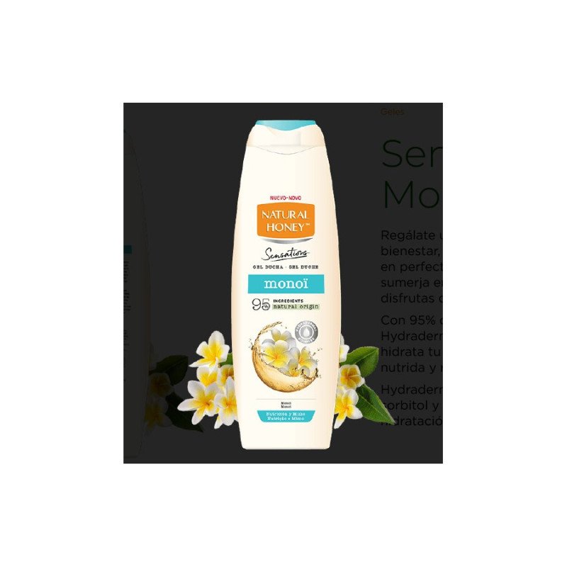 Gel de Banho Monoï Sensations 650 ml Natural Honey