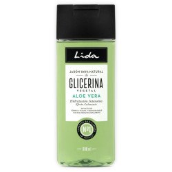 GEL DE DUCHA ALOE VERA DE GLICERINA NAUTRAL 100% 600ML. LIDA