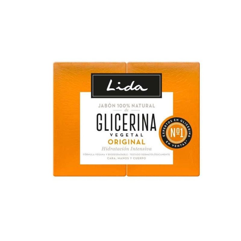 Glycerin Soap Bar 100% Natural Original 2x100 g Lida