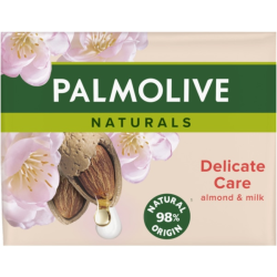 SABÃO DELICADO DE AMÊNDOA E LEITE 4 UNIDADES. PALMOLIVE