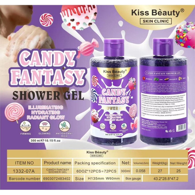 GEL DOUCHE CANDY FANTAISIE 300ML. BAISER BEAUTÉ