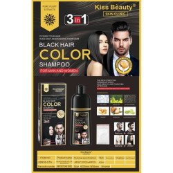 SHAMPOO UNISEXO PRETO 3 EM 1 420ML. BEIJO BELEZA