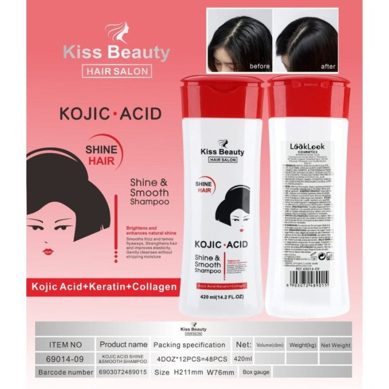 Shampooing à l’Acide Kojique Kiss Beauty | Cosmex