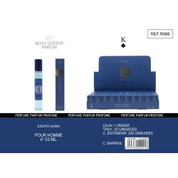 EAU DE TOILETTE EXOTIQUE AURA POUR HOMME 33ML. REINES ROIS