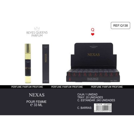 EAU DE TOILETTE NEXAS POUR FEMME 33ML. REINES ROIS