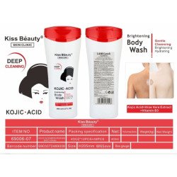GEL DE BANHO COM ÁCIDO KÓJICO + ALOE VERA + VITAMINA B3 400ML. BEIJO BELEZA
