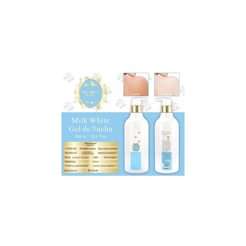 Shower Gel Milk White 550 ml Kiss Beauty