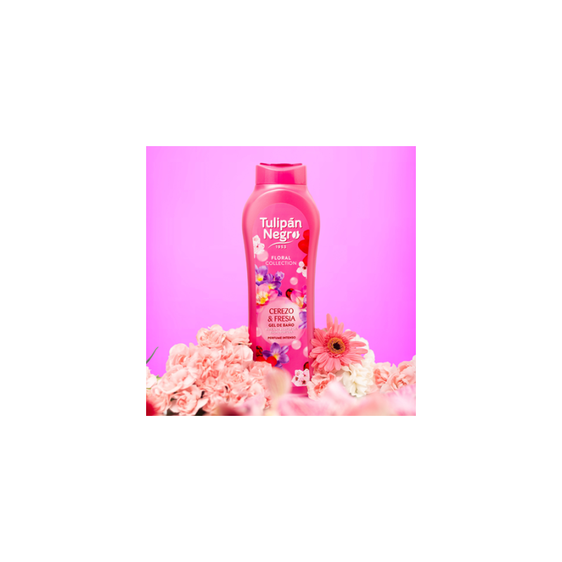 GEL DE DUCHE CEREJA & FRESIA 650ML. TULIPA PRETA