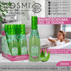 ALOE VERA BATH & SHOWER GEL 250ML.(€2.25 UNIT)PACK 6 COSMI