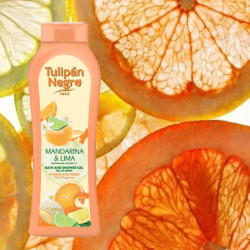 GEL DE DUCHA MANDARINA & LIMA 650ML.(1.59€ UNIDAD) PACK 6 TULIPAN NEGRO