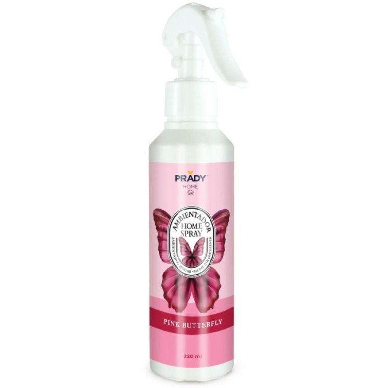 Ambientador BORBOLETA ROSA SPRAY 220ML. PRADY