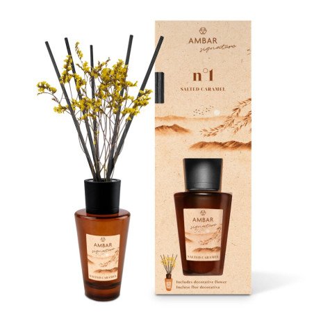 MIKADO SIGNATURE SALGADO E CARAMELO 85ML. ÂMBAR