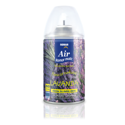 LAVENDER AUTOMATIC AEROSOL REFILL 250ML.(€1.09 UNIT)PACK 6 ROMAR
