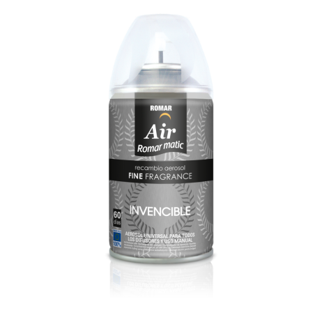 RECAMBIO AEROSOL AUTOMATICO INVENCIBLE 250ML.(1.09€ UNIDAD)PACK 6 ROMAR