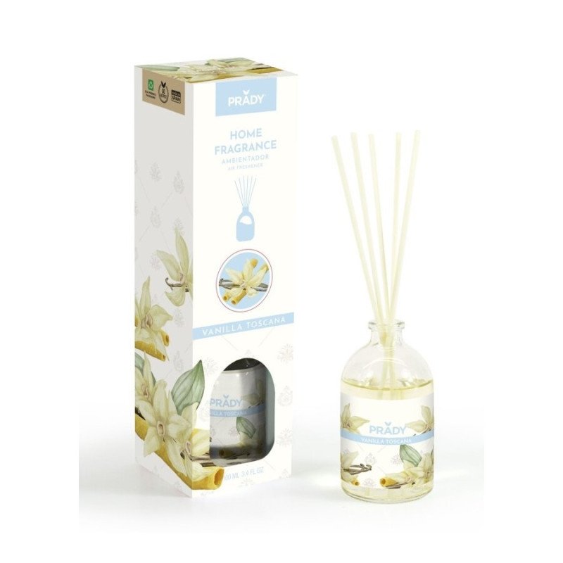 Ambientador MIKADO VANILLA TOSCANA 100ML.(€1,60 UNIDADE) PRADY 12 PACK