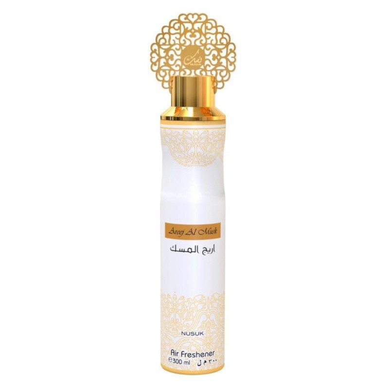 AREEJ AL MUSK SPRAY FRESCADOR DE AR ​​300ML.(2,75€ UNIDADE)PACK 12 NUSUK