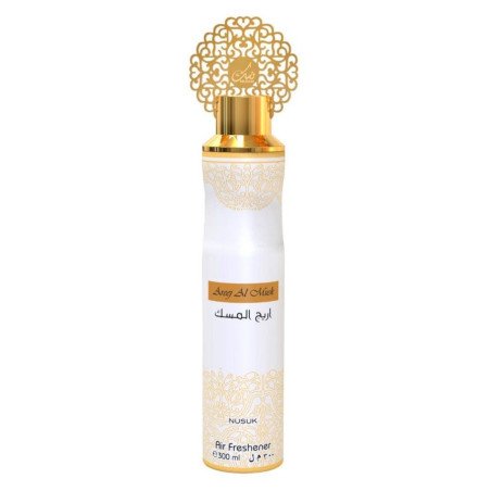 AREEJ AL MUSK SPRAY FRESCADOR DE AR ​​300ML.(2,75€ UNIDADE)PACK 12 NUSUK